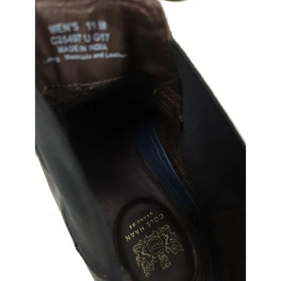 Cole Haan Grand.OS Mens Brown Leather Chelsea Ankle Boots Shoes Size 11 M