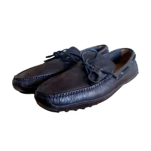 Cole Haan Leather Driving Comfort Loafer Moccasins Shoe Size 12M Boat Flat Navy