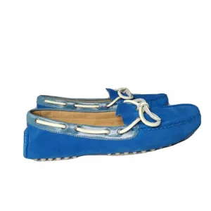 Cole Haan Men's  Driver Loafers Size 8 D Shoes Blue Suede Retail $150