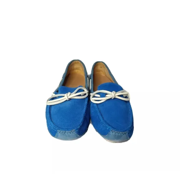 Cole Haan Men's  Driver Loafers Size 8 D Shoes Blue Suede Retail $150