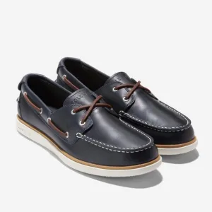 COLE HAAN Men's Grand Crosscourt Boat Shoes Navy Blazer C40391 Size 13M