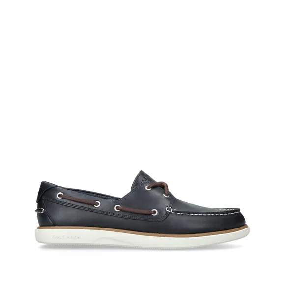 COLE HAAN Men's Grand Crosscourt Boat Shoes Navy Blazer C40391 Size 13M