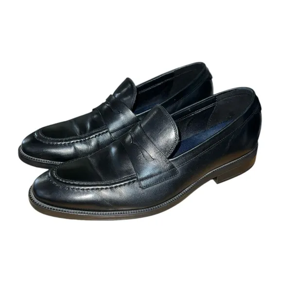 Cole Haan Men's Modern Essentials Black LeatherPenny Loafers Size 10.5 C35103