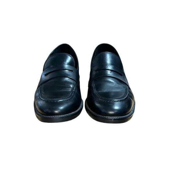 Cole Haan Men's Modern Essentials Black LeatherPenny Loafers Size 10.5 C35103