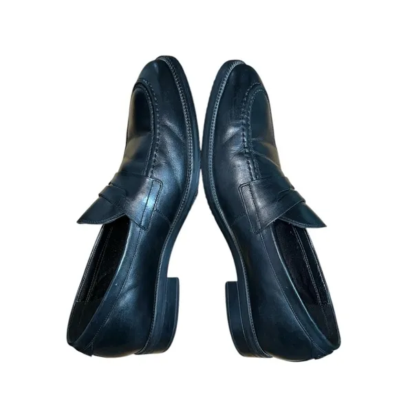 Cole Haan Men's Modern Essentials Black LeatherPenny Loafers Size 10.5 C35103