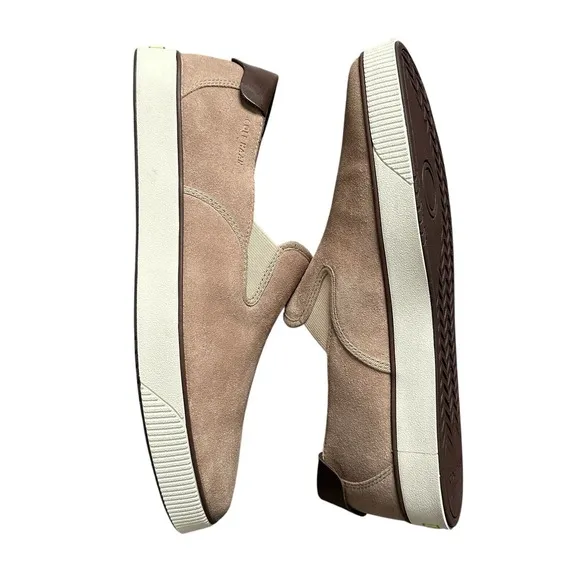 Cole Haan Men's Nantucket 2.0 Slipon Sneaker Birch Beige Suede Wool Shoes 8.5 M