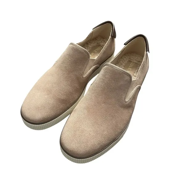 Cole Haan Men's Nantucket 2.0 Slipon Sneaker Birch Beige Suede Wool Shoes 8.5 M