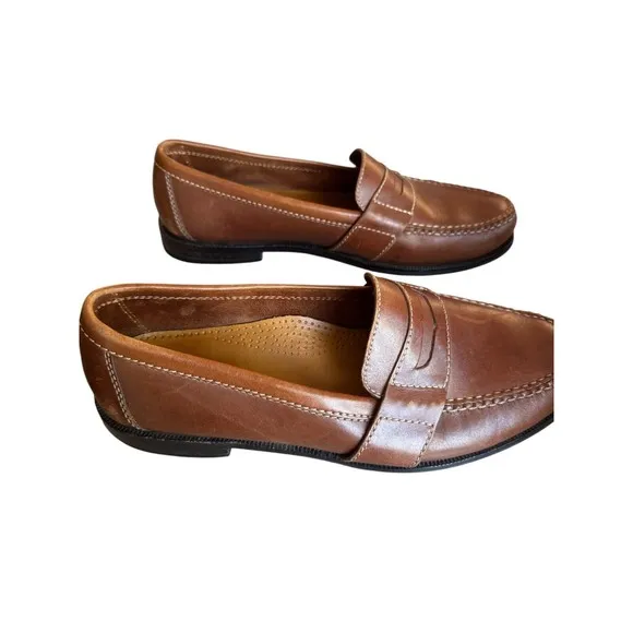 Cole Haan Mens Size 11 M Douglas Brown Leather Penny Loafer Shoes Office 01462