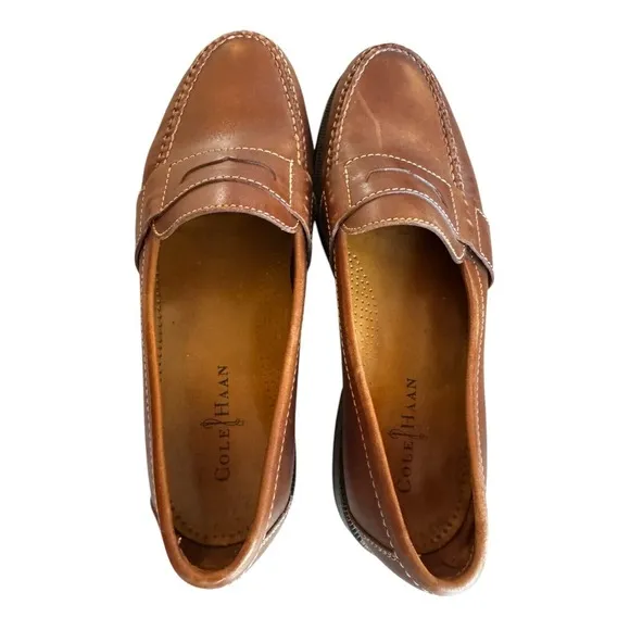 Cole Haan Mens Size 11 M Douglas Brown Leather Penny Loafer Shoes Office 01462