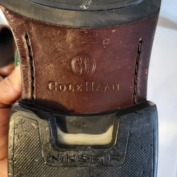 Cole Haan NikeAir Men's Slpit Toe, Oxford Dress Shoes, Size 13M, Brown