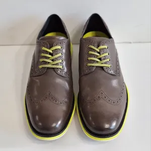 Cole Haan Oxford Original Grand Quiet Shade Lux Leather Brogue Wingtip Shoes- 8