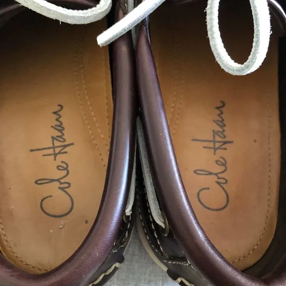 Cole Haan Pinch Road Trip Boat Shoes Brown Leather Loafer Men's Size US 8.5M