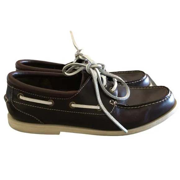 Cole Haan Pinch Road Trip Boat Shoes Brown Leather Loafer Men's Size US 8.5M