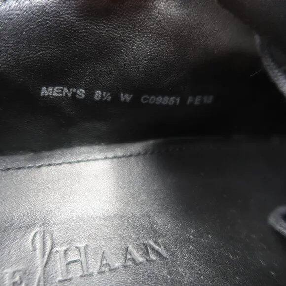 Cole Haan Shoes Mens 8.5 Oxford Classic Formal Leather Black Dress Event Lace Up