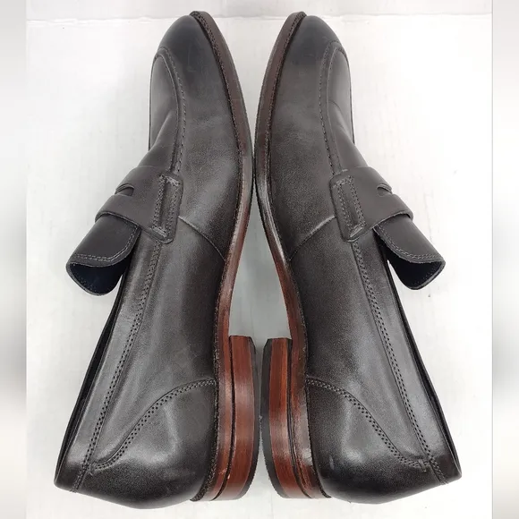 Cole Haan Warner Grand 360 Leather Penny Slip On Loafers Dress Shoes Sz 10M