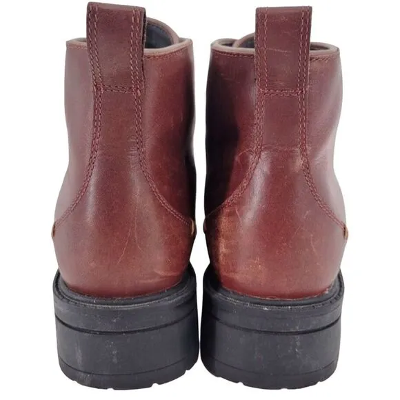 Cole Haan Women's Briana Grand Lace-up Leather Hiker Boots Size 6