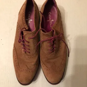 Cole Haan women's brown leather suede wingtip Oxford shoes  size: 8.5B