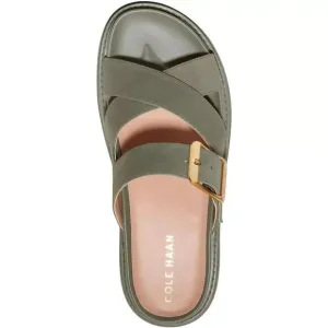 Cole Haan Women's Sandals Buckled Strappy Tea Leaf Casual Flatform Flats 9.5