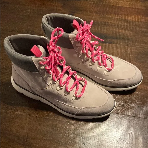 Cole Haan Zero Grand Pink and Gray hiking Boots with Athletic size 9.5