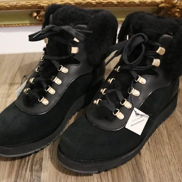 Cole Haan ZeroGrand Explore Upstate Waterproof Geunine Shearling Hiking Boot