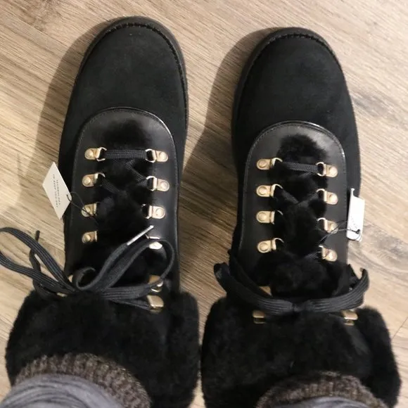Cole Haan ZeroGrand Explore Upstate Waterproof Geunine Shearling Hiking Boot