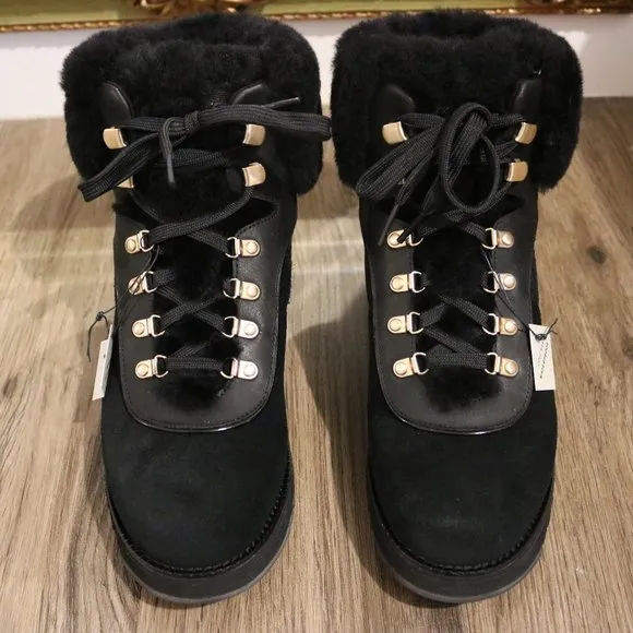 Cole Haan ZeroGrand Explore Upstate Waterproof Geunine Shearling Hiking Boot