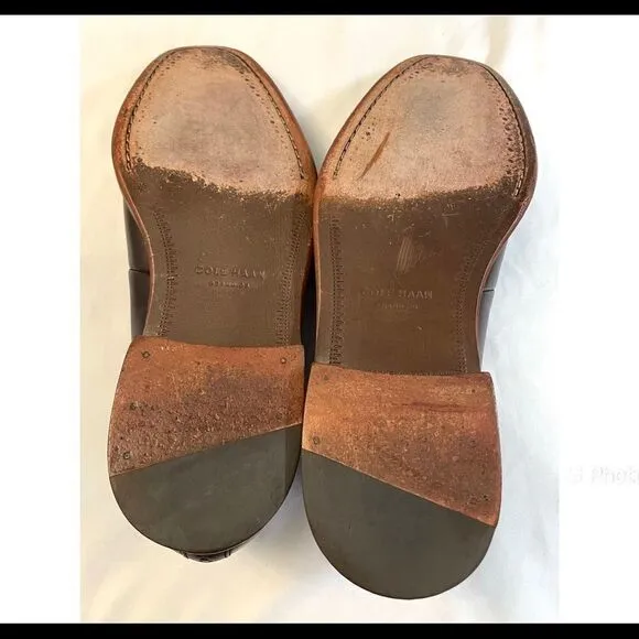 Cole Haan Grand OS Penny Loafers Brown Leather Men’s Shoes Size 10’M. Slip On