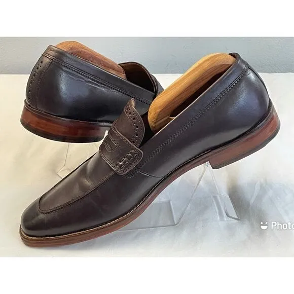 Cole Haan Grand OS Penny Loafers Brown Leather Men’s Shoes Size 10’M. Slip On
