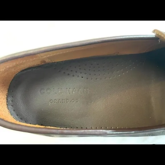 Cole Haan Grand OS Penny Loafers Brown Leather Men’s Shoes Size 10’M. Slip On