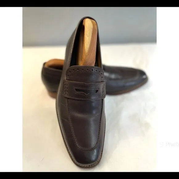 Cole Haan Grand OS Penny Loafers Brown Leather Men’s Shoes Size 10’M. Slip On