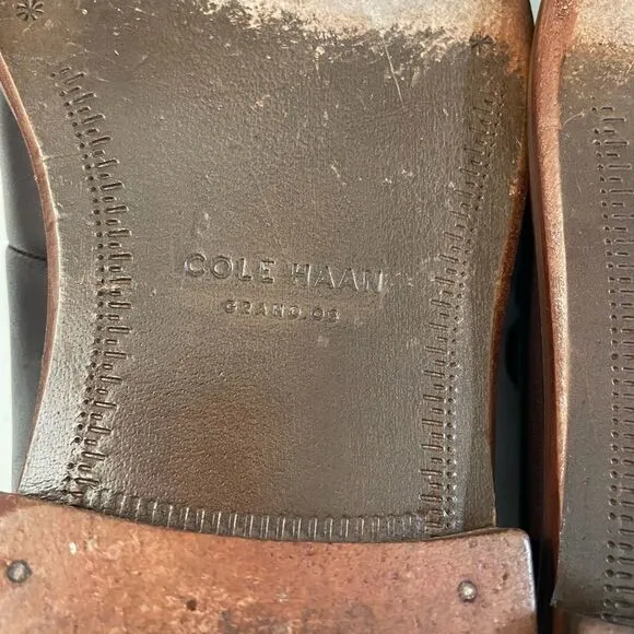 Cole Haan Grand OS Penny Loafers Brown Leather Men’s Shoes Size 10’M. Slip On