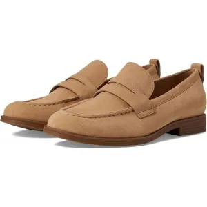 Cole Haan Stassi W28191 Women's US 8.5 Brown Suede Penny Loafer Shoes ZPO360