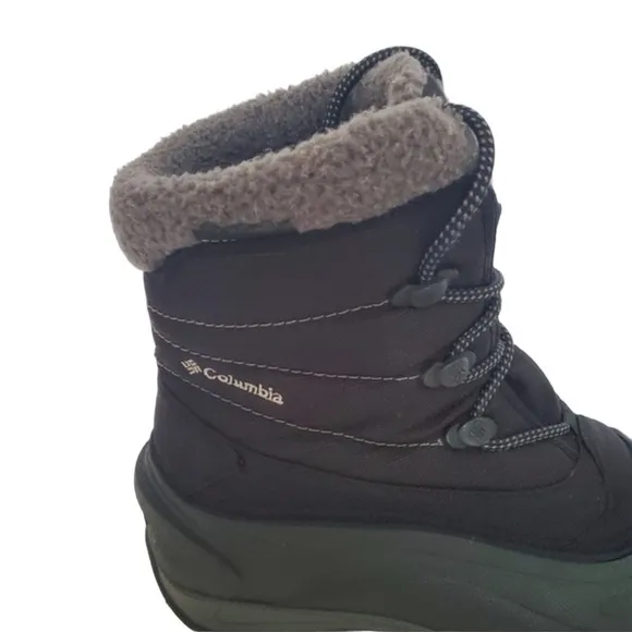COLUMBIA CASCADIAN TRINITY BLACK THERMOLITE WINTER BOOTS SIZE 6 — NWOB
