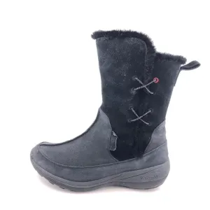 Columbia Delancey Black Suede Leather Winter Boots 10