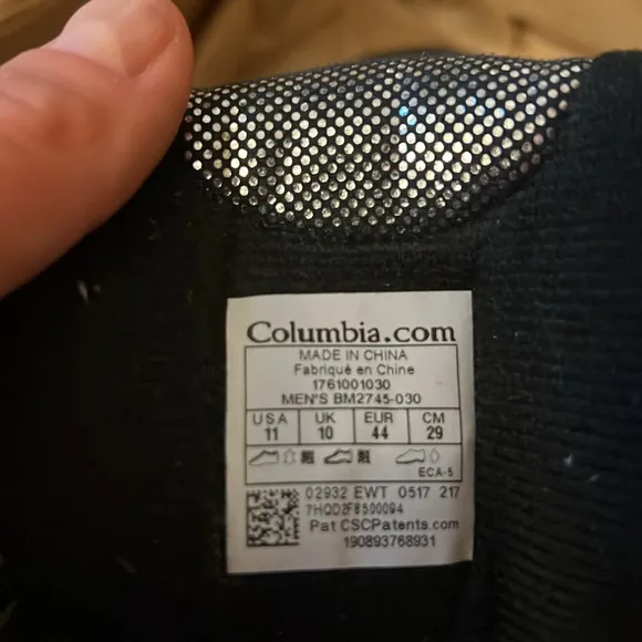 Columbia Men's Gray Bugaboot Plus Omni-Heat Michelin Like new 11