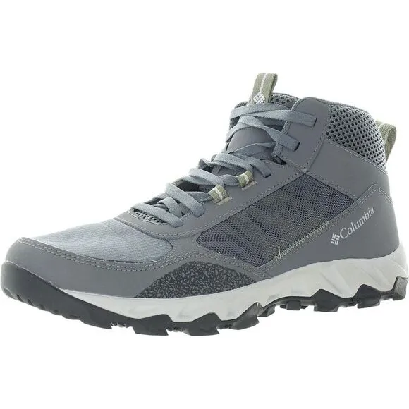 Columbia Mens Gray Lace-Up Hiking Boots New