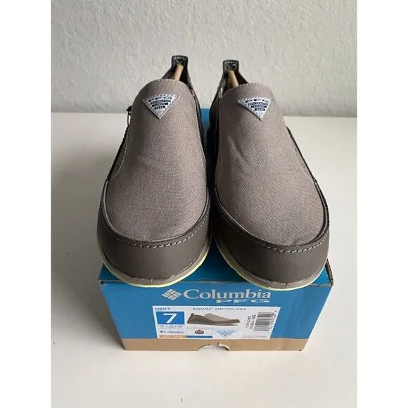 Columbia Men's Sz 7 Bahama PFG Series Water Boat Shoes WIDE Width Slip On Shoes