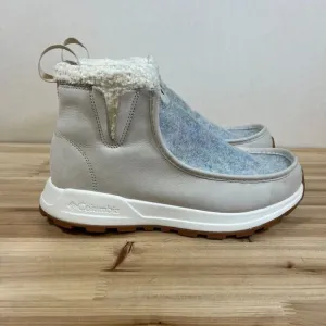 Columbia Landroamer Cozy winter boots womens 9 beige tan Leather NEW