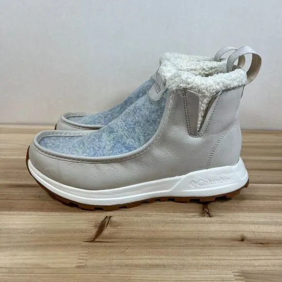 Columbia Landroamer Cozy winter boots womens 9 beige tan Leather NEW
