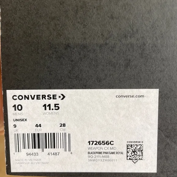 Converse 172656CWEAPON CX MIDBLACK/PRIME PINK/GAME ROYALMen’s sneakers