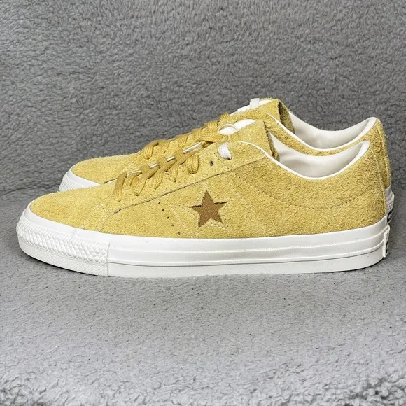 Converse One Star Pro Ox Mens Size 8.5 Sneakers Shoes Trailhead Gold Suede