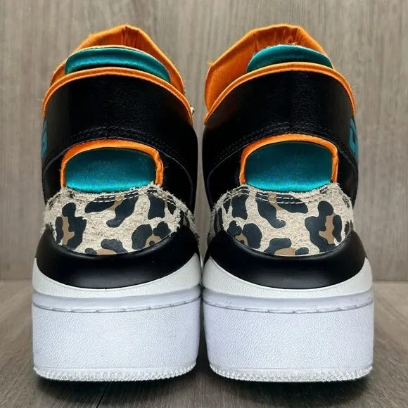 Converse Shoes Kids Size 7 ERX-260 Mid x Just Don Animal Sneakers Black Teal