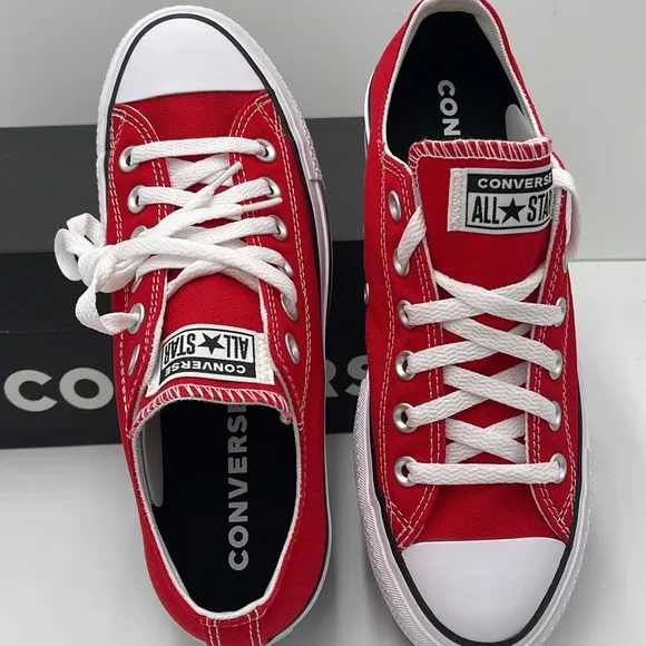 Converse WMNS Red Canvas Sneakers Platform A14905CCTAS LIFT OXCASINO/WHITE/BLk