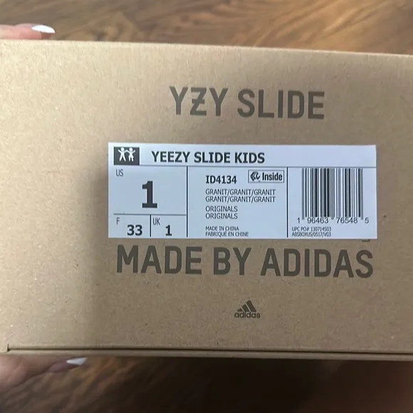 COPY - Gray Yeezy Slide Sandals kids