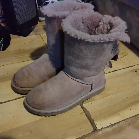 COPY - UGG Women's Pink &amp; Purple Bailey Bow II