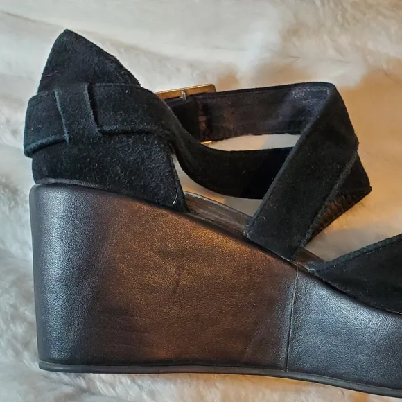 Cordani Women's Dallace Shoe On leather WedgeAll BLACK