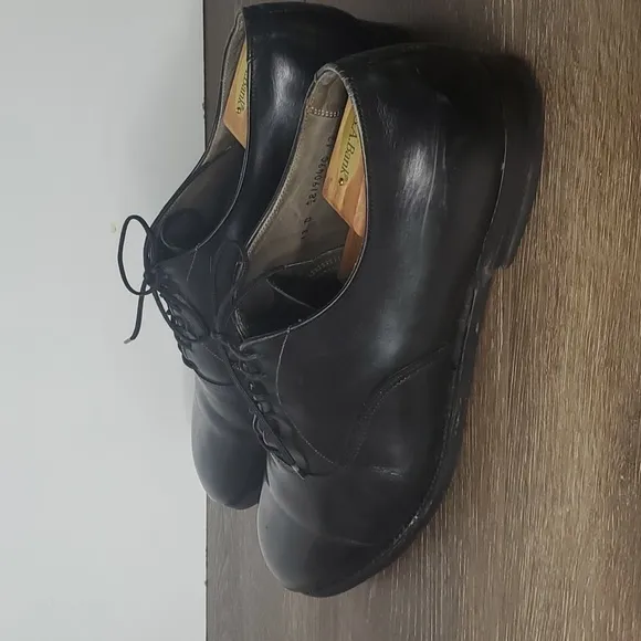 Cordwainer Wright Black Leather Wingtip Oxford Shoes Men's‎ Size 13D