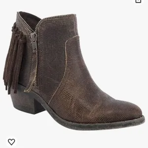 Corral Circle G Fringe Zipper Ankle Cowboy Western Leather Boots