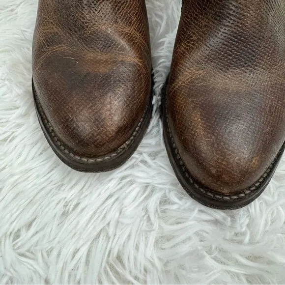 Corral Circle G Fringe Zipper Ankle Cowboy Western Leather Boots