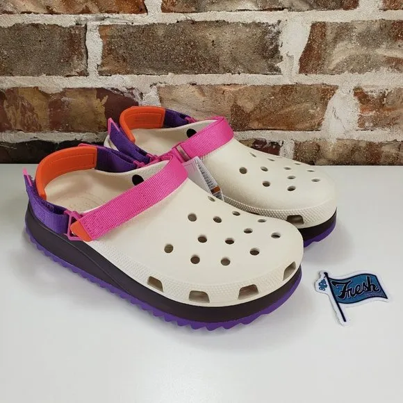 CROCS Classic Hiker Clog Stucco Purple Unisex Outdoor Sandals Men’s Sz 11 Malone
